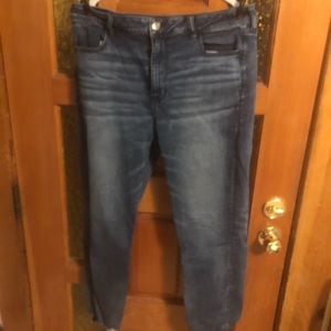 High rise jegging crop